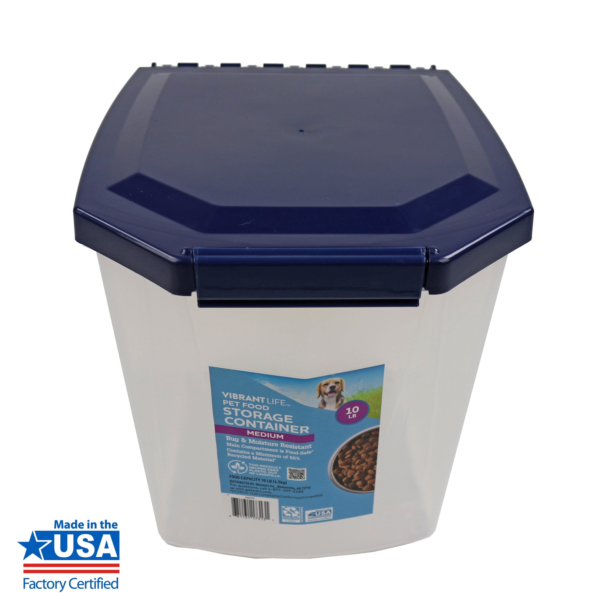 Dog Food Container, Medium, 10-Lb Capacity