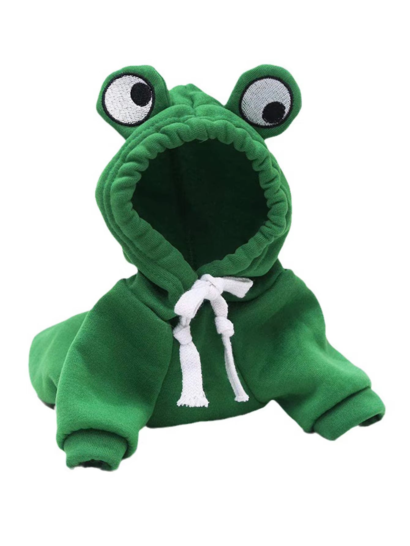 1PC Cute Frog Pet Sweater for Small and Medium Dogs - Green Dog Hoodie with Fun Design - Keep Your Pup Cozy and Stylish